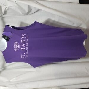 IML. NWT. St. Barts Swim Cover-up; Purple; Crew Neckline; Oversized. SZ M